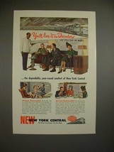 1947 New York Central Train Ad - Love it in December - £14.56 GBP
