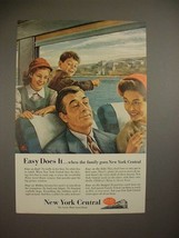 1954 New York Central Train Ad - Easy Does it - £14.56 GBP