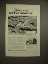 1939 Pennsylvania Railroad Ad - New York World's Fair - £14.55 GBP