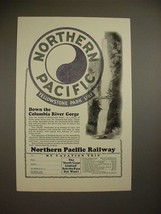 1928 Northern Pacific Railway Ad - Columbia River Gorge - £14.55 GBP