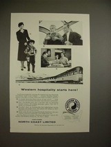 1957 Northern Pacific Railway Ad - Western Hospitality - £14.55 GBP