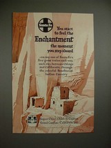 1952 Santa Fe Railway Ad - Feel the Enchantment - £14.72 GBP