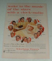 Vintage Telechron Radio Ad, Judy Garland, Dean Martin + - £14.54 GBP