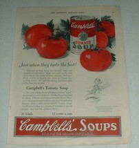 1923 Campbell's Tomato Soup Ad - Taste the Best - $18.49