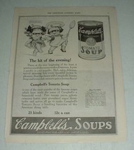 1921 Campbell's Tomato Soup Ad - Hit of the Evening - $18.49