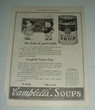 1921 Campbell's Tomato Soup Ad - Fruits of Good Health - $18.49