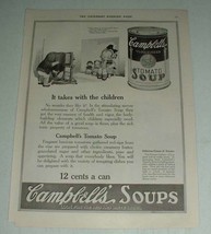 1921 Campbell's Tomato Soup Ad - Takes with Children - $18.49