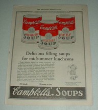 1922 Campbell's Vegetable-Beef, Vegetable, Beef Soup Ad - $18.49