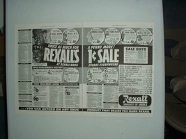 1951 2-page Rexall Drug Company Ad w/ Amos n&#39; Andy - £14.78 GBP