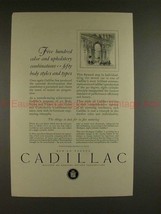 1926 Cadillac Car Ad - Five Hundred Color & Upholstery! - $18.49