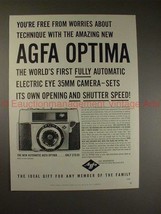 1959 Agfa Optima Camera Ad - Free From Worries, NICE! - £14.74 GBP