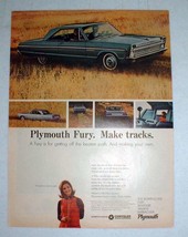 1965 Plymouth Fury Car Ad - Make Tracks! - £14.45 GBP
