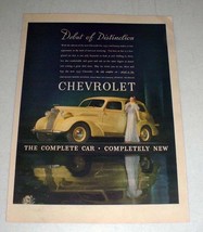 1937 Chevrolet Car Ad - Debut of Distinction! - £14.78 GBP