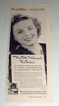 1943 Max Factor Face Powder Ad w/ Cheryl Walker - $18.49