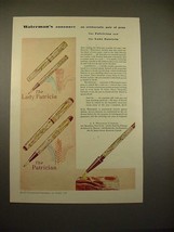 1930 Waterman&#39;s Patrician &amp; Lady Patricia Pen Ad! - £14.54 GBP