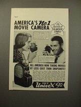 1930 Univex Movie Camera Ad - Ida Lupino, Richard Arlen - £14.56 GBP