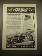 1938 International Harvester Dump Truck Ad! - £14.55 GBP