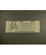 1890 Lovell Diamond Safety Bicycle Ad - NICE! - £14.78 GBP