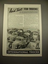 1938 International Harvester Pumper Truck Ad! - $18.49