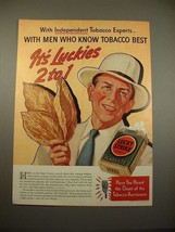 1938 Lucky Strike Cigarettes Ad - Luckies 2 to 1 - £14.48 GBP