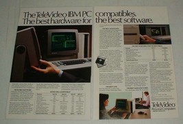 1984 TeleVideo Tele-PC, XT, TPC II Computer Ad! - $18.49