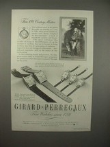 1946 Girard-Perregaux Watch Ad - 18th Century Masters - £14.27 GBP