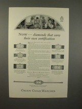 1926 Gruen Watch Ad - Cartouche, Wristlet E107, A 847 - £14.48 GBP
