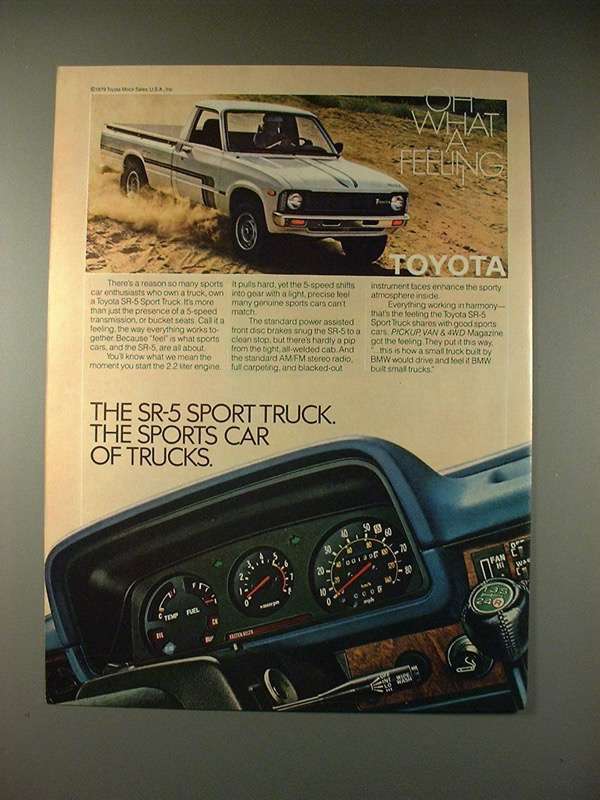 1980 Toyota SR-5 Sport Truck Ad - Sports Car of Trucks! - £15.01 GBP