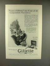 1926 Gillette Tuckaway Razor Ad, Corporation Executives - $18.49