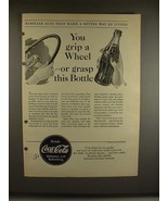 1940 Coca-Cola Coke Soda Ad - Grip a Wheel - £14.55 GBP