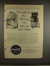 1940 Coca-Cola Coke Soda Ad - Take in the Movies! - £14.48 GBP