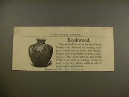 1892 Rookwood Pottery Ad - NICE! - £14.54 GBP