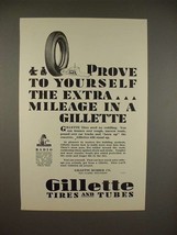 1929 Gillette Tire Ad - Prove To Yourself! - £14.78 GBP