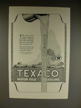 1923 Texaco Gasoline &amp; Motor Oil Ad - Clean, Clear - £14.55 GBP