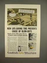 1933 Goodrich Safety Silvertown Tire Ad - Life-Saving - £14.53 GBP