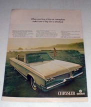 1968 Chrysler Newport 2-Door Hardtop Car Ad - Big Car Nameplate - £14.76 GBP