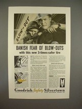 1933 Goodrich Safety Silvertown Tire Ad - Banish Fear - £14.78 GBP