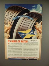 1938 Goodyear Double Eagle Tire Ad - Built of Rayon - £14.52 GBP