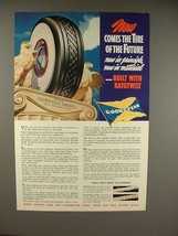 1938 Goodyear Double Eagle Tire Ad - Of the Future! - £14.52 GBP