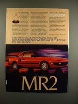 1985 Toyota MR2 Car Ad - The Fun is Back! - £14.81 GBP