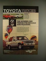 1986 Toyota Standard Bed Truck Ad - Pleasure! - $18.49
