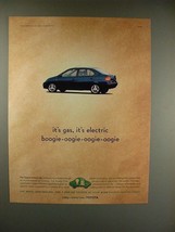1999 Toyota Prius Car Ad - It&#39;s Gas, It&#39;s Electric! - $18.49