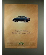 1999 Toyota Prius Car Ad - It&#39;s Gas, It&#39;s Electric! - £14.76 GBP