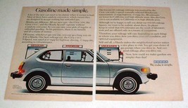 1978 Honda Civic CVCC Hatchback Car Ad - Simple! - $18.49