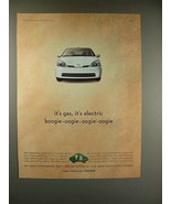 2000 Toyota Prius Car Ad - It&#39;s Gas, It&#39;s Electric! - £14.76 GBP