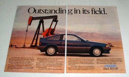 1986 Honda Civic CRX HF Car Ad - Outstanding! - £14.54 GBP
