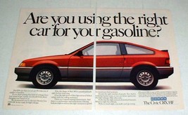 1984 Honda Civic CRX HF Car Ad - Right Car! - £14.54 GBP
