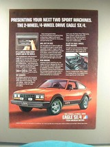 1981 AMC Eagle SX/4 Car Ad - Next Two Sport Machines! - $18.49