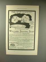 1897 Williams Shaving Soap Ad - Feel of It! - $18.49