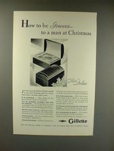 1929 Gillette Fifty Box Razor Blade Ad - Generous - £14.78 GBP